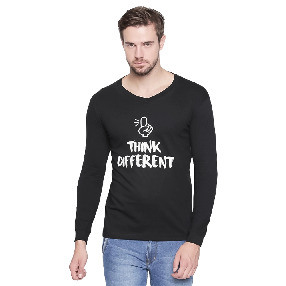 51675369977_233f2b5188_o_d-1000x1000-1.webp Generic Men's Cotton Slim Fit Full Sleeve T-Shirt (Material: Cotton, (Color:Black) - Image 1