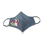 Pack of 2_Generic Embroidery Cotton Mask (Color: Assorted) - Image 4