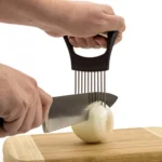 Generic Stainless Steel Onion Cutter Onion Holder (Color:Assorted) - Image 4