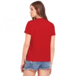 Generic Women's Cotton Western Wear T Shirt (Red) - Image 2