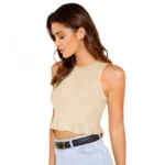 Generic Women's 95% Polyester 5% Spandex Western Wear Tops (Cream) - Image 3