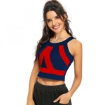 Generic Women's 95% Polyester 5% Spandex Western Wear Tops (Red) - Image 3