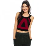 Maroon Western Wear Top for Women