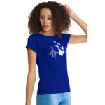 Generic Women's Cotton Western Wear T Shirt (Royal Blue) - Image 3