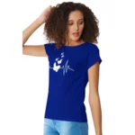Generic Women's Cotton Western Wear T Shirt (Royal Blue) - Image 5