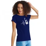 Generic Women's Cotton Western Wear T Shirt (Blue) - Image 3