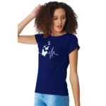 Generic Women's Cotton Western Wear T Shirt (Blue) - Image 5