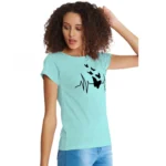 Generic Women's Cotton Western Wear T Shirt (C Green) - Image 4