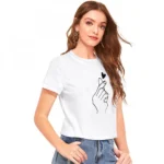 Generic Women's Cotton Western Wear T Shirt (White) - Image 3
