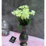 Generic Artificial Flowers Bunch Bouquet Of Green Blossoms For Home Decoration (Color: Green, Material: Silk Polyester)