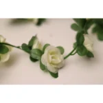 Generic Artificial White Rose Vine Flowers Plants Artificial Flower Creeper Hanging Rose For Home Decoration (Color: White, Material: Silk Polyester) - Image 2