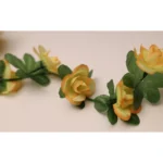 Generic Artificial Flower Creeper Hanging Rose Garland For Home Decoration (Color: Cream, Material: Silk Polyester) - Image 4