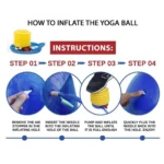 Generic Burst Exercise Gym Ball 75cm with Pump (Color: Assorted) - Image 2