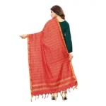 Buy Red Cotton Dupatta Online