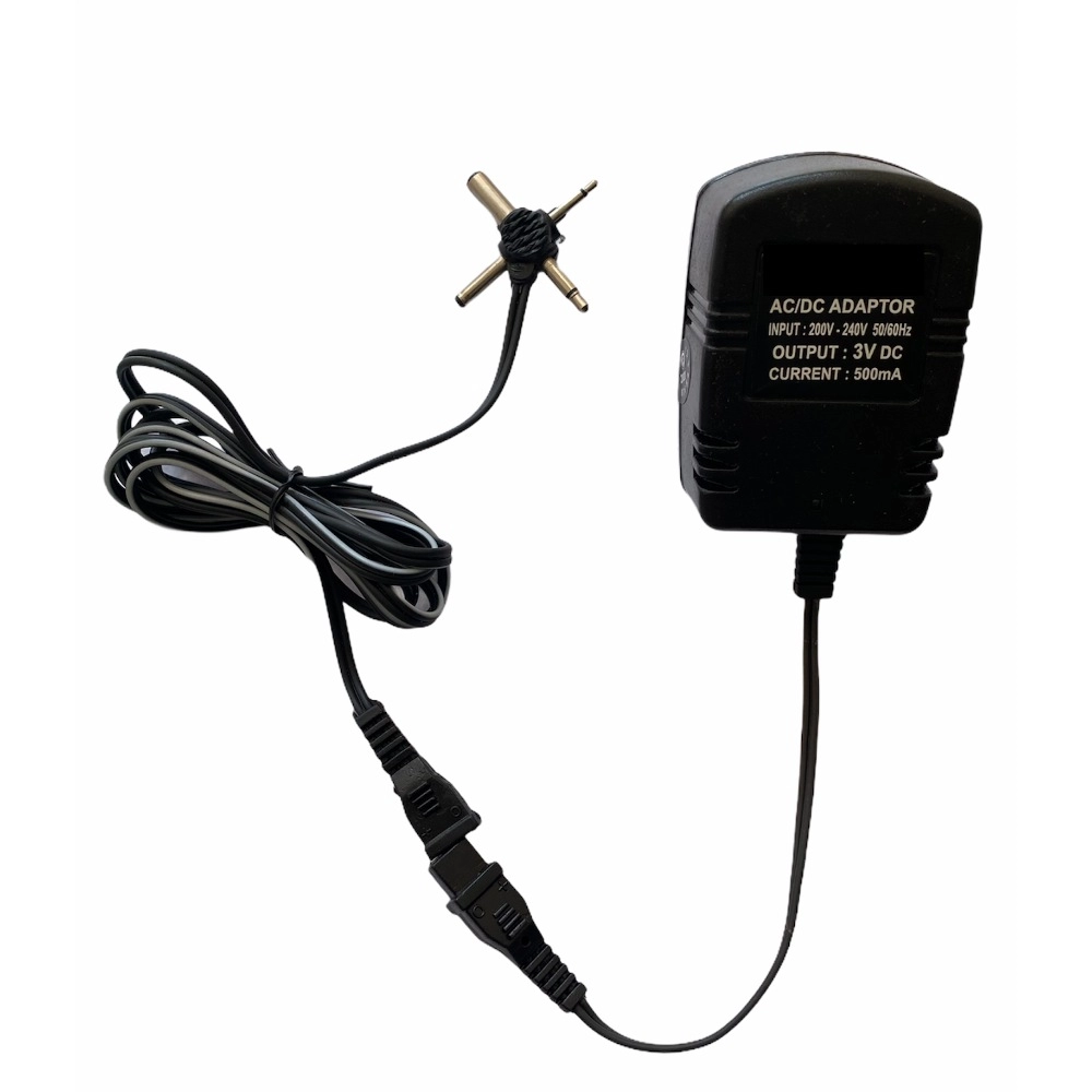 Black 3V 500mA AC to DC Power Adapter for Set Top Box