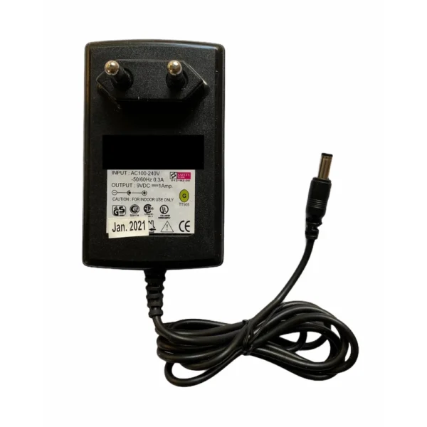 Black 9V 1A AC to DC Power Adapter for Set Top Box