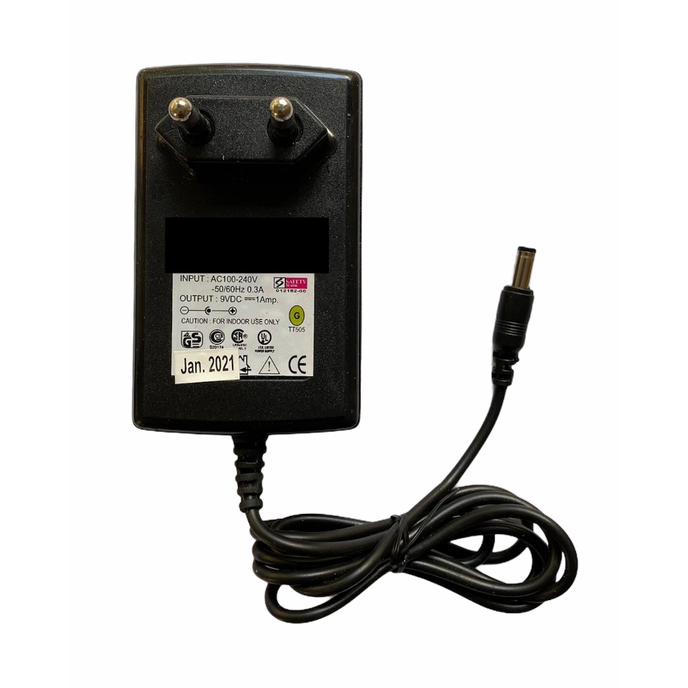 Black 9V 1A AC to DC Power Adapter for Set Top Box
