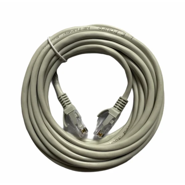 White CAT5E RJ45 Ethernet LAN Cable 5 Yards