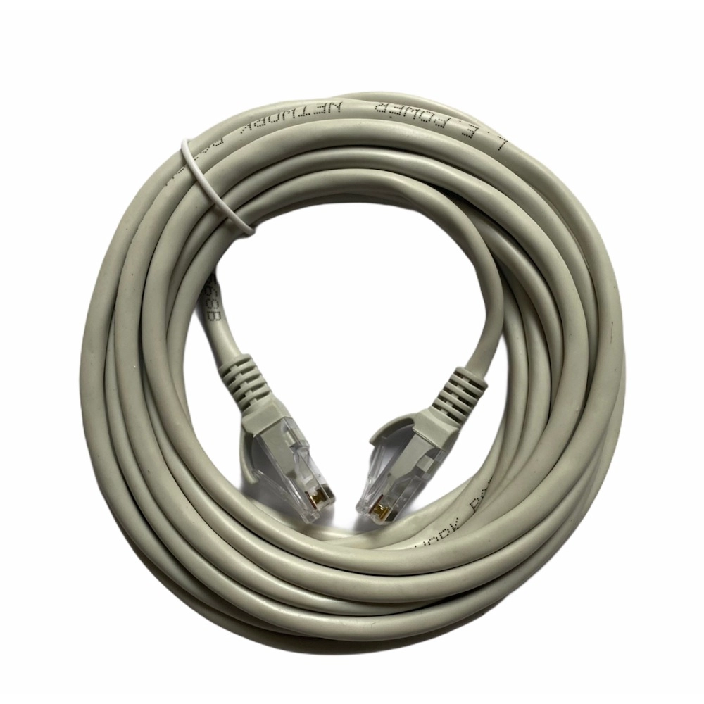 White CAT5E RJ45 Ethernet LAN Cable 5 Yards