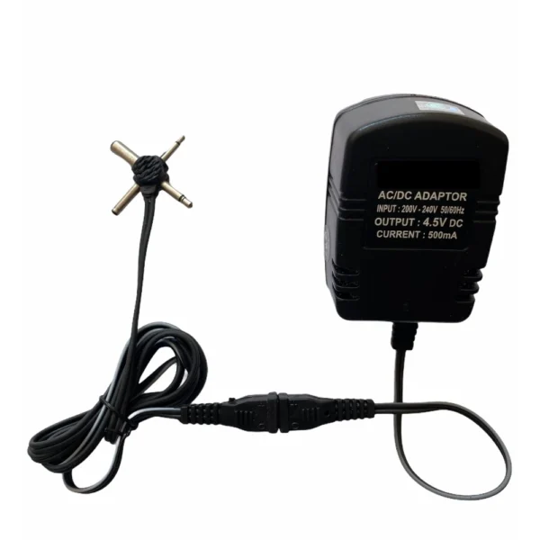 Black 4.5V 500mA AC to DC Power Adapter for Set Top Box