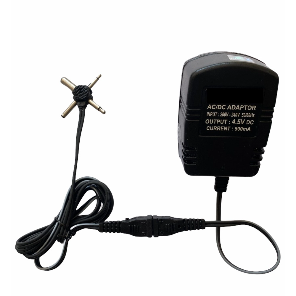 Black 4.5V 500mA AC to DC Power Adapter for Set Top Box