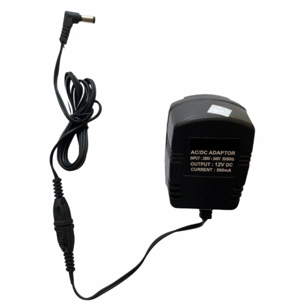 Black 12V 500mA AC to DC Power Adapter for Set Top Box