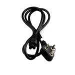 Black 1.2 Meter 3Pin Power Cord for Laptops