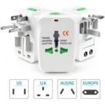 Generic Universal Travel Adapter with 125V 6A, 250V Surge_Spike Protected Electrical Plug White (White) - Image 2