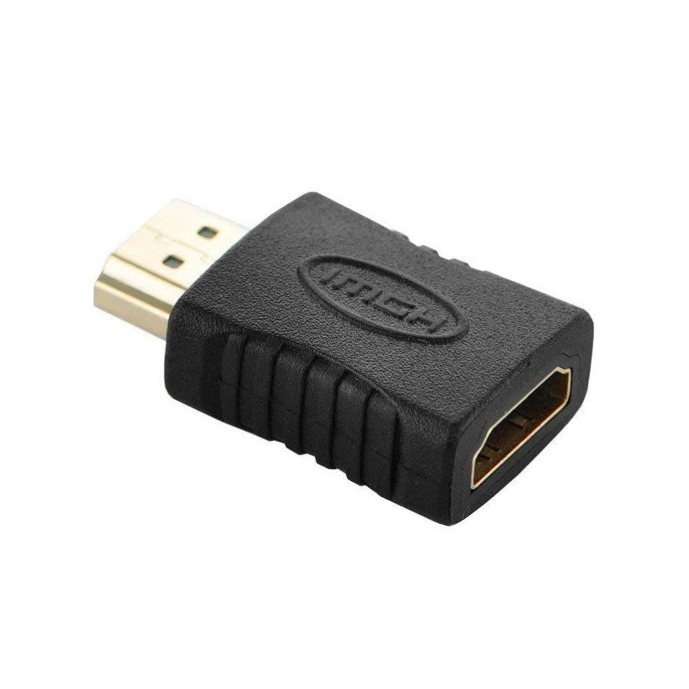 Black HDMI Male to Female Adapter Jointer