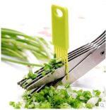 Stainless Steel 5-Blade Herb Scissors for Kitchen