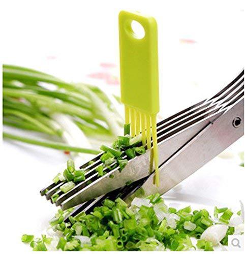 Stainless Steel 5-Blade Herb Scissors for Kitchen