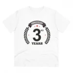 White Men's 3rd Anniversary T-Shirt