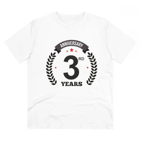 White Men's 3rd Anniversary T-Shirt