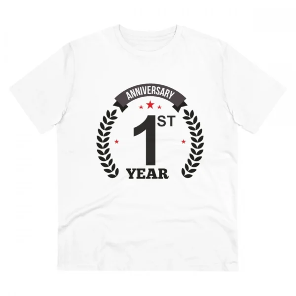 White Men's 1st Anniversary T-Shirt