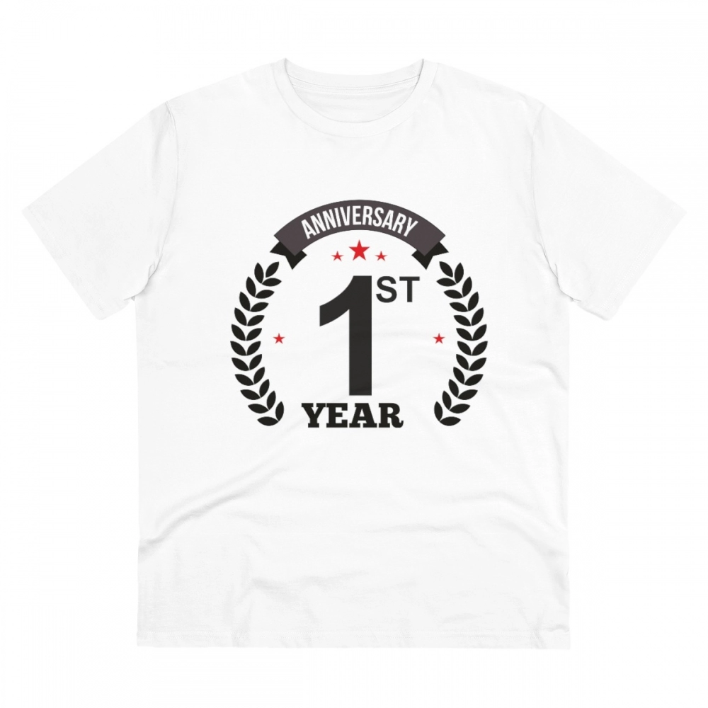 White Men's 1st Anniversary T-Shirt
