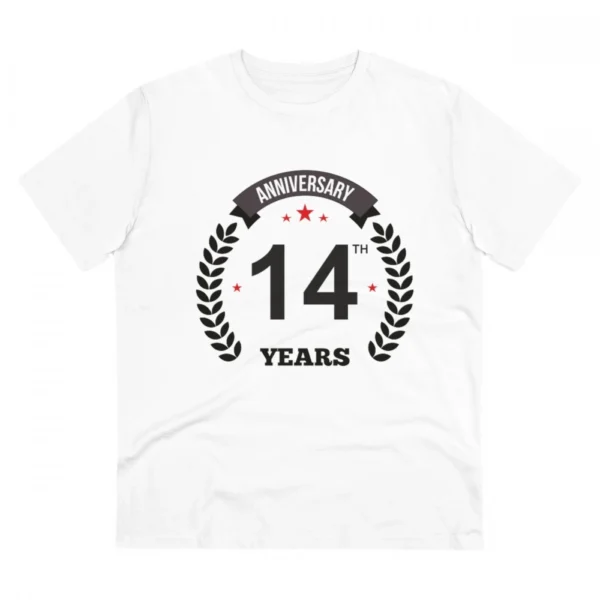 White Men's 14th Anniversary T-Shirt