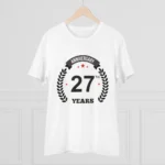 Mens 27th Anniversary T-Shirt - Angle 3