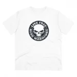 White Men's PC Cotton Bike Ride Design Printed T-Shirt