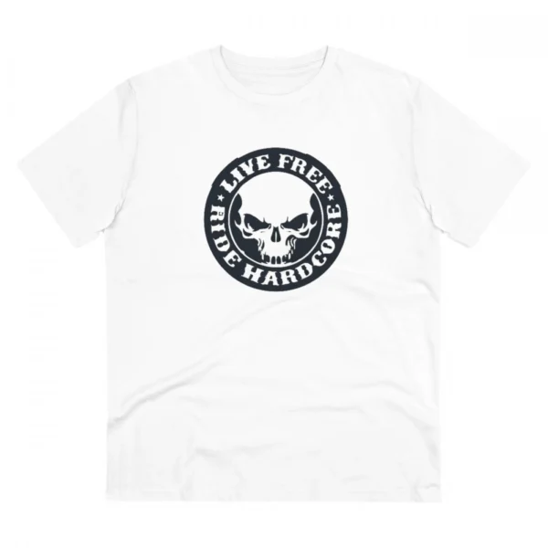 White Men's PC Cotton Bike Ride Design Printed T-Shirt