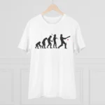 Generic Men's PC Cotton Cricket Design Printed T Shirt (Color: White, Thread Count: 180GSM) - Image 3