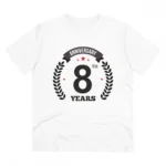 White Men's 8th Anniversary T-Shirt