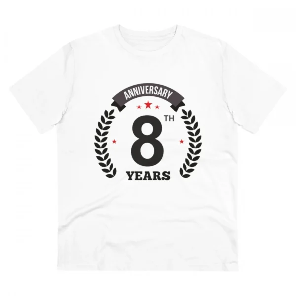 White Men's 8th Anniversary T-Shirt