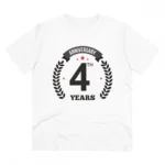 White Men's 4th Anniversary T-Shirt