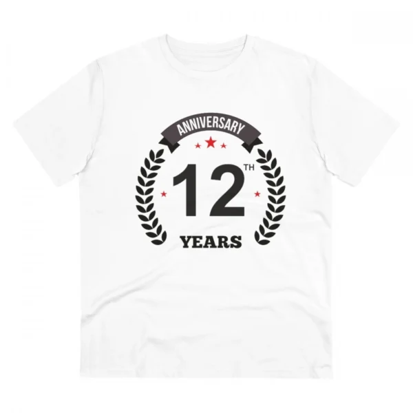White Men's 12th Anniversary T-Shirt