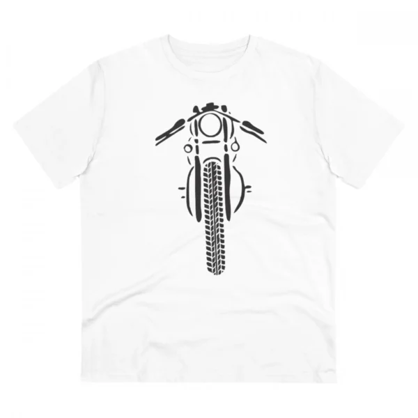 White Men's PC Cotton Bike Ride Design Printed T-Shirt