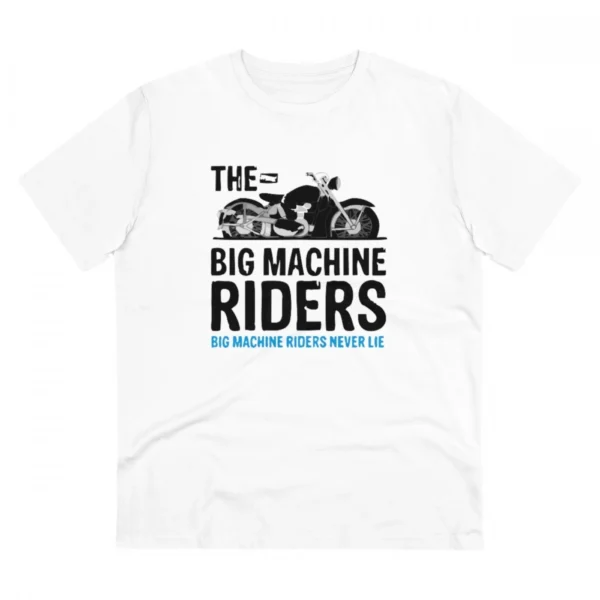 White Men's PC Cotton Bike Ride Design Printed T-Shirt