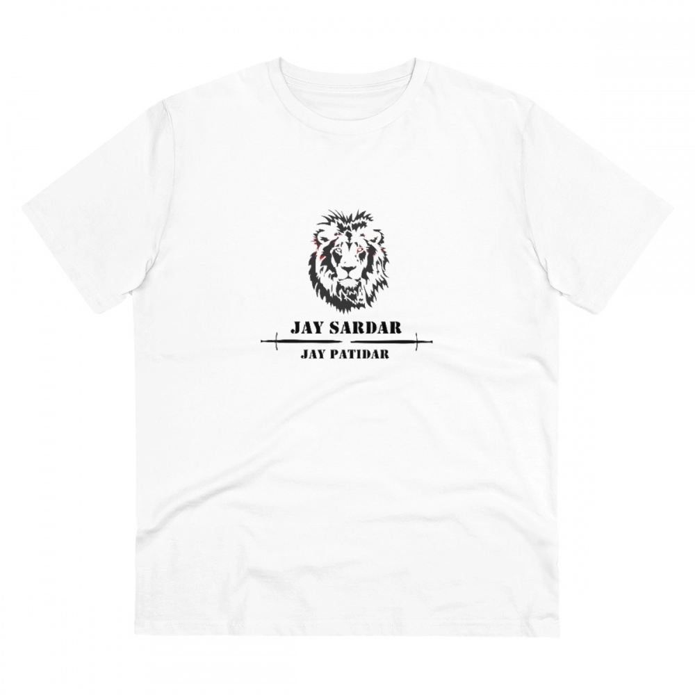 White Men's PC Cotton Jay Sardar Printed T-Shirt