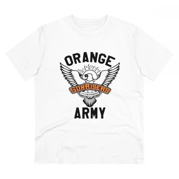 White Men's PC Cotton Cricket Design Printed T-Shirt