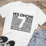 Generic Men's PC Cotton Cricket Design Printed T Shirt (Color: White, Thread Count: 180GSM) - Image 4