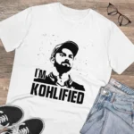 Generic Men's PC Cotton Cricket Design Printed T Shirt (Color: White, Thread Count: 180GSM) - Image 4